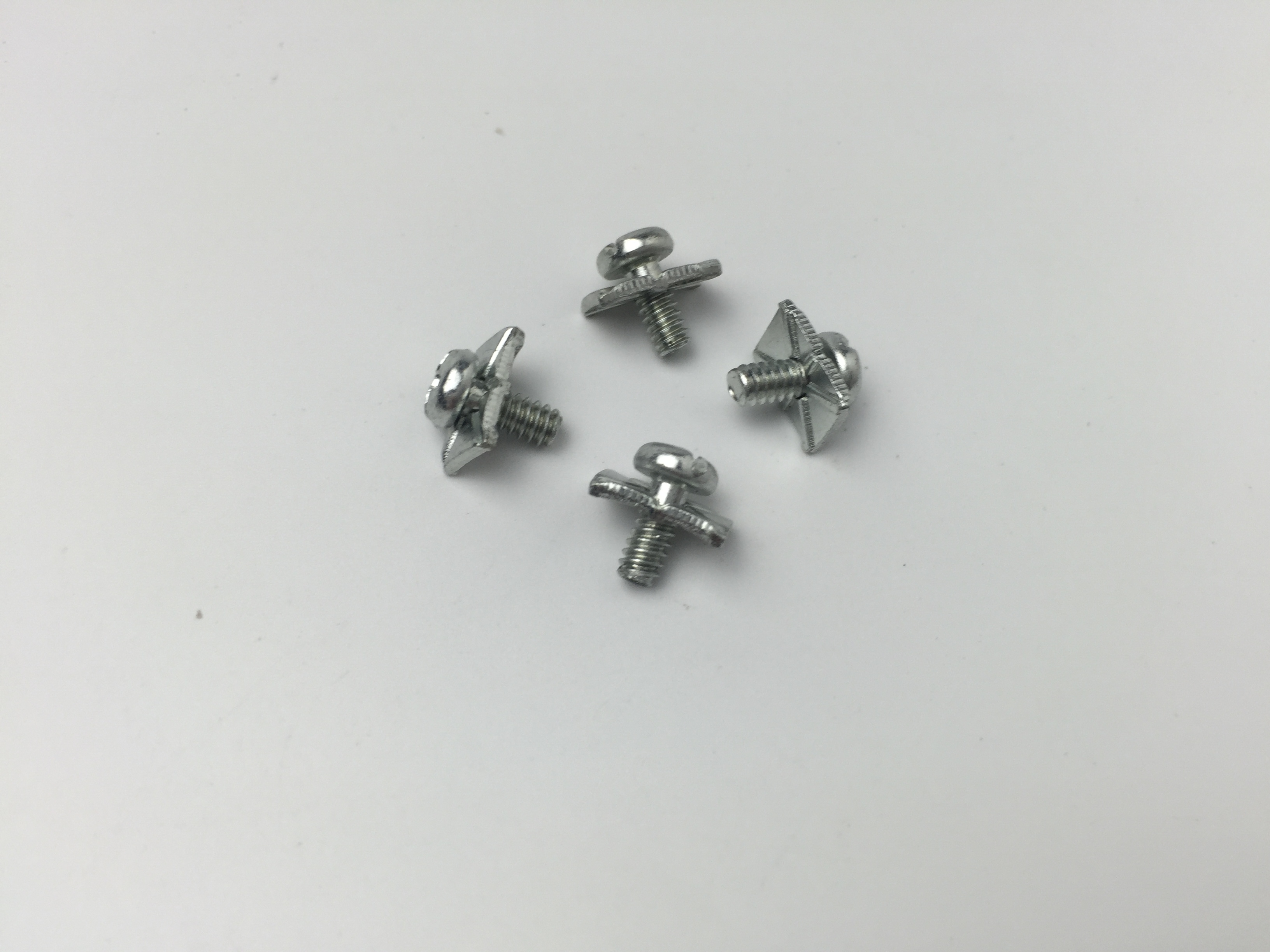 M3.5X8十字圓頭組合長方墊螺絲、鐵鋅